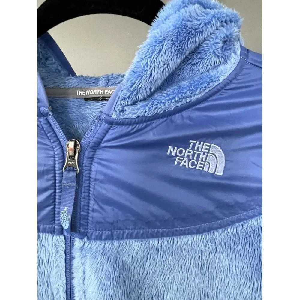 girls boys north face jacket coat fleece xl 12 14 blue
